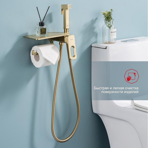 Гигиенический душ со смесителем Raglo R51.55.03 цвет Золото матовое