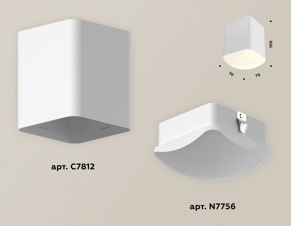 Накладной светильник Ambrella Light XS XS7812022