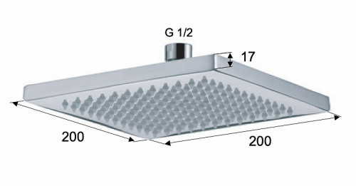 Верхний душ Remer 359SSVOX цвет Латунь состаренная