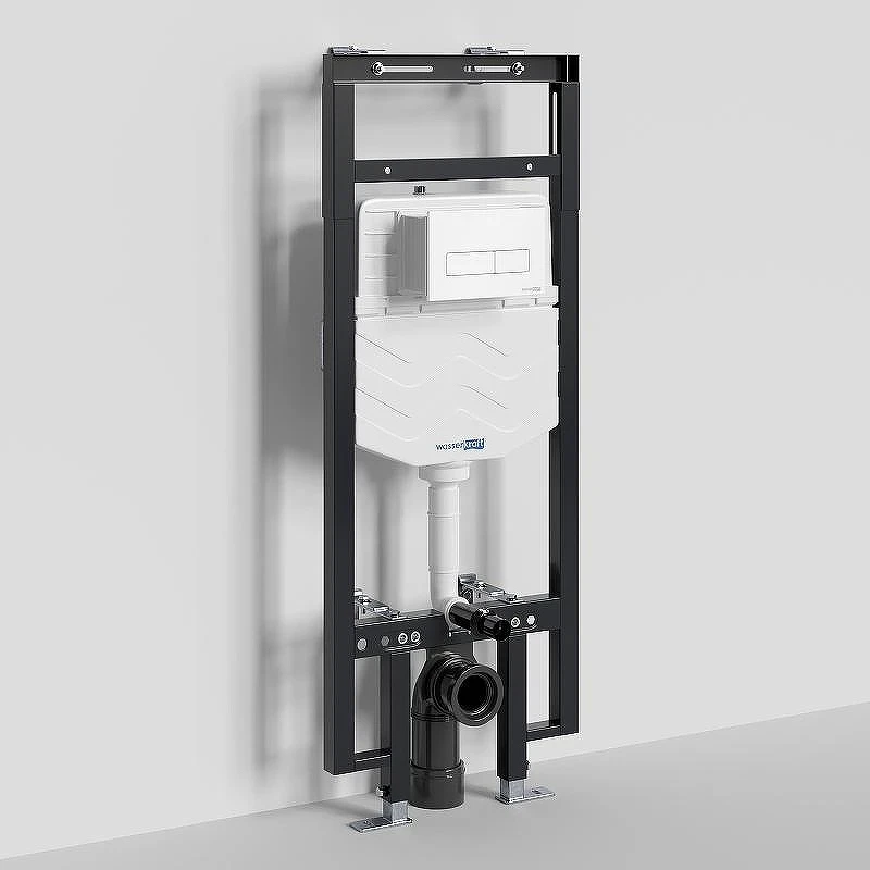 Инсталляция WasserKRAFT Dinkel 58TLT.010.ME.WM03 для унитаза с Белой матовой клавишей смыва