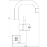 Смеситель для кухни ZorG Steel Hammer SH 8714 INOX Нержавеющая сталь