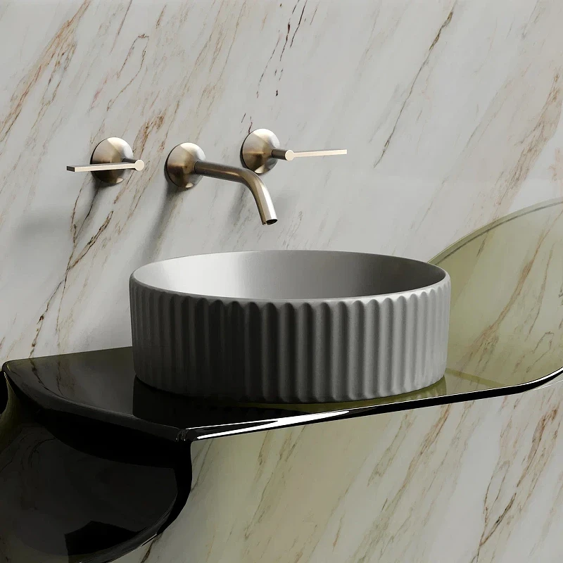 Раковина-чаша Ceramicanova Element 36 CN6057MH Антрацит матовый фарфор накладная