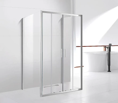 Душевой уголок Cezares Molveno 180x80 MOLVENO-AH-22-180/80-C-Cr-IV профиль Хром стекло прозрачное