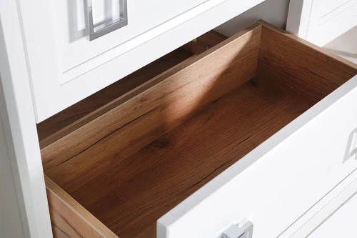 Тумба под раковину ASB-Woodline Рома 80Н 10855 Белая массив дерева