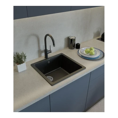 Кухонная мойка Rivelato Berkana BK-45 antracite цвет Антрацит