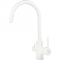 Смеситель для кухни Kaiser Merkur 26744-4 Белый матовый латунь