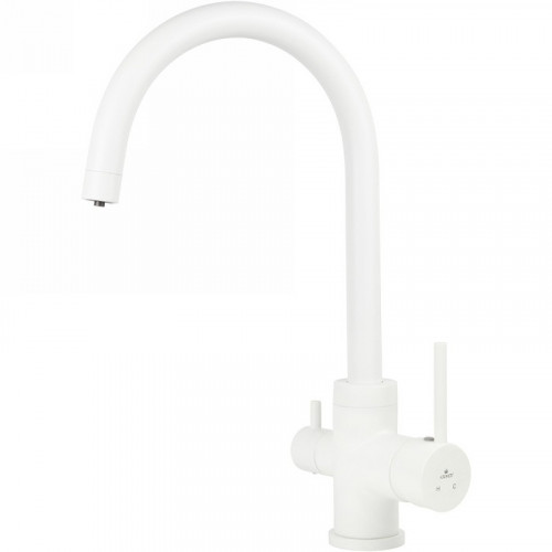 Смеситель для кухни Kaiser Merkur 26744-4 Белый матовый латунь