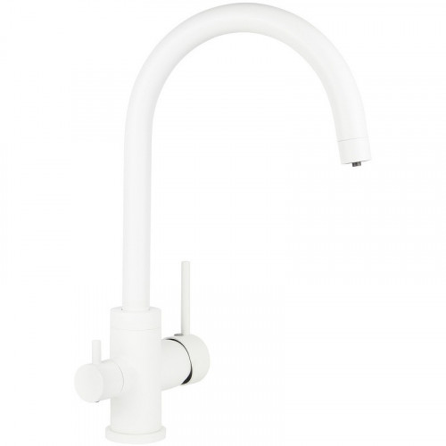 Смеситель для кухни Kaiser Merkur 26744-4 Белый матовый латунь