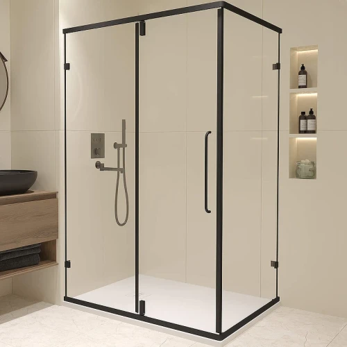 Душевой уголок RGW Classic CL-46B 120x90 72094629-14 профиль Черный стекло прозрачное