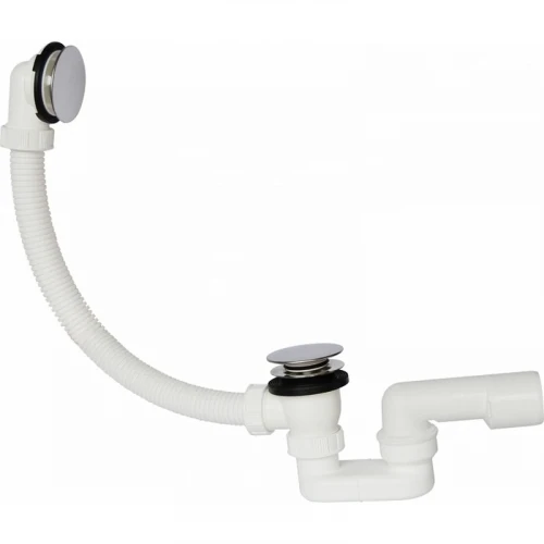 Слив-перелив PlastBrno EVK0150 Click-Clack Хром Белый