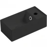 Раковина Simas Agile 40 R AG20 nero matt*1 Черная матовая фарфор подвесная, полувстраиваемая