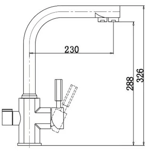 Смеситель для кухни Kaiser Decor 40144-6 Песочно-желтый латунь