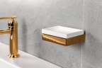 Мыльница Boheme Qubic 10723-G цвет Золото