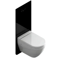 Инсталляция Bocchi Target T02-2113S60 для подвесного/напольного унитаза с Черной клавишей смыва алюминий, металл