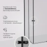 Душевой уголок AM.PM X-Joy 120х90 W94G-403-12090-BТ профиль Черный матовый стекло прозрачное