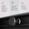 Душевой уголок AM.PM X-Joy 120х90 W94G-403-12090-BТ профиль Черный матовый стекло прозрачное