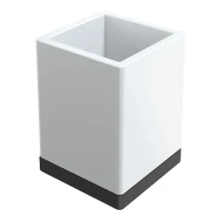 Стакан для зубных щеток Boheme Qubic 10961-B цвет Черный матовый