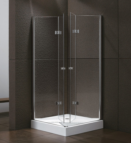 Душевой уголок Cezares Elena 100x100 ELENA-W-AS-2-100-C-Cr профиль Хром стекло прозрачное