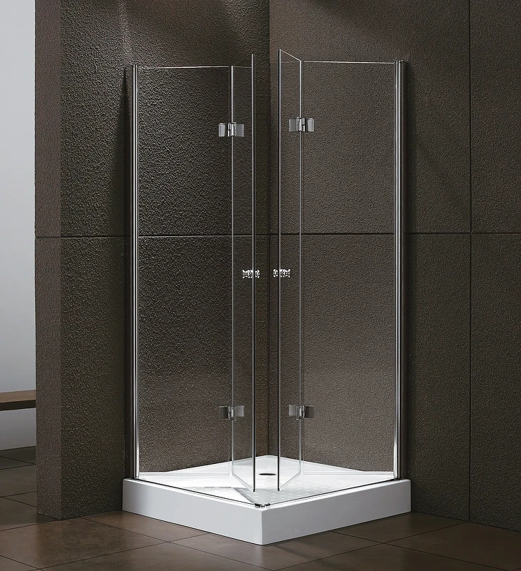 Душевой уголок Cezares Elena 100x100 ELENA-W-AS-2-100-C-Cr профиль Хром стекло прозрачное