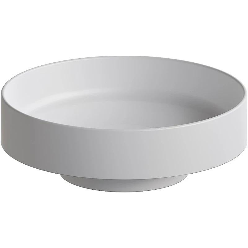 Раковина-чаша Boheme Corian 40 801-MW Белая матовая искусственный камень (литьевой мрамор) накладная
