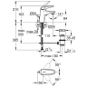 Смеситель для раковины Grohe Eurostyle 23707003 Хром латунь