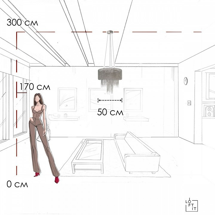 Подвесной светильник Loft it Opera 10406/500