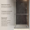 Душевая перегородка DIWO Элиста 110 MG-EL-110-CL профиль Хром матовый стекло прозрачное