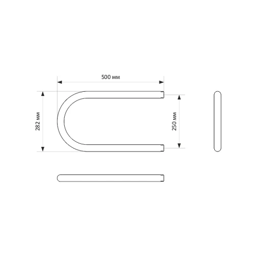 Водяной полотенцесушитель Mixline Simple P 25х50 556312 цвет Хром