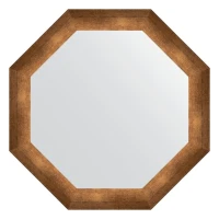 Зеркало Evoform Octagon 62х62 BY 3732 в багетной раме - Состаренная бронза 66