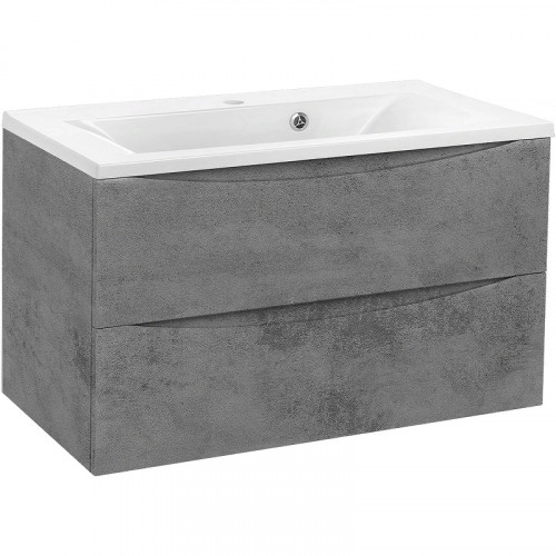 Тумба под раковину Vincea Mia 80 VMC-2MA800BT подвесная Beton МДФ / ЛДСП