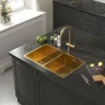 Кухонная мойка Reflexion Garda 70 RX2170GD цвет Брашированное золото