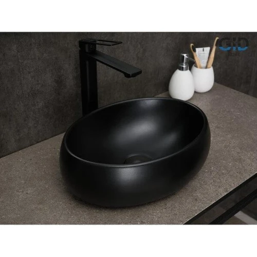 Раковина-чаша Gid Lago Bm9030ds 40 53384 цвет Черный матовый
