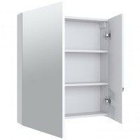 Зеркальный шкаф Runo Стокгольм 70 00-00001127 Белый МДФ / ЛДСП, стекло