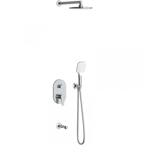 Душевая система Teska Amos AS3400 Хром латунь встраиваемый