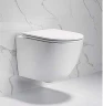 Комплект унитаза Ceruttispa B-2376-3 7183 с инсталляцией Grohe Rapid SL 38775001 с сиденьем Микролифт и клавишей смыва Хром фаянс подвесной