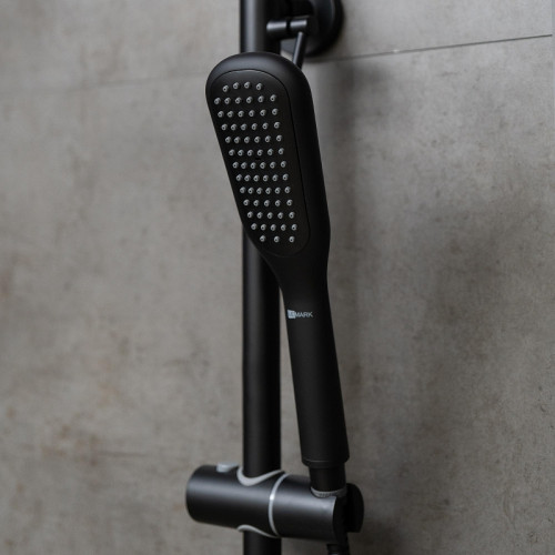 Душевая система Lemark Ursus LM7270BL c термостатом цвет Черный матовый