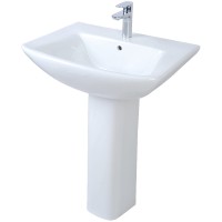 Раковина Creo Ceramique Tours TO3000N+T03010N Белая