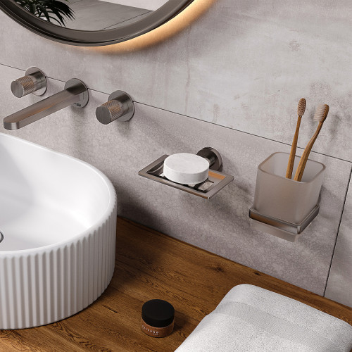 Стакан для зубных щеток WasserKRAFT Tauber K-64428 Никель
