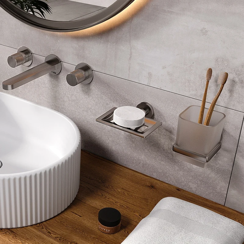 Стакан для зубных щеток WasserKRAFT Tauber K-64428 Никель
