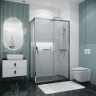 Душевой уголок Grossman Style 130х70 120.K33.05.1370.10.02 профиль Хром стекло шиншилла