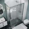 Душевой уголок Grossman Style 130х70 120.K33.05.1370.10.02 профиль Хром стекло шиншилла