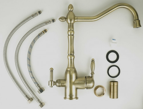 Смеситель для кухни ESKO Florence FR 519 Br Бронза Сатин латунь