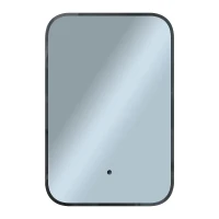 Зеркало 1MarKa Shape 40 Ц0000047079 с подсветкой цвет Черный с бесконтактным выключателем