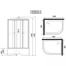Душевая кабина Niagara Eco 100x80 L E100/80/40L/TN без гидромассажа
