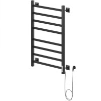 Электрический полотенцесушитель Ника Step-1 80/40 Черный матовый нержавеющая сталь