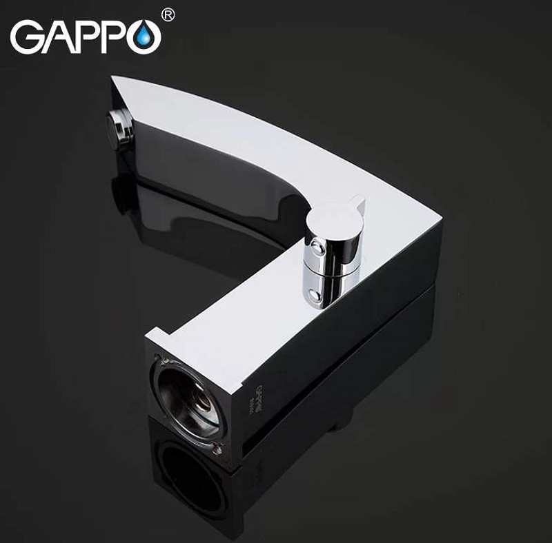 Смеситель на борт ванны Gappo G07 G1107 Хром латунь