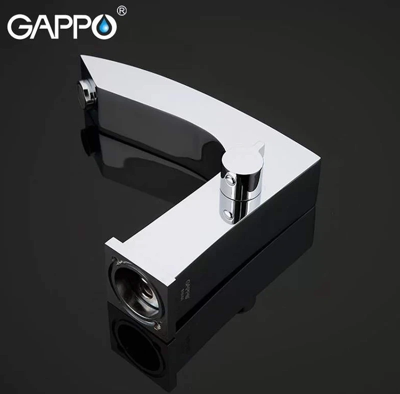 Смеситель на борт ванны Gappo G07 G1107 Хром латунь