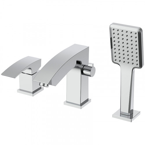 Смеситель на борт ванны Gappo G07 G1107 Хром латунь