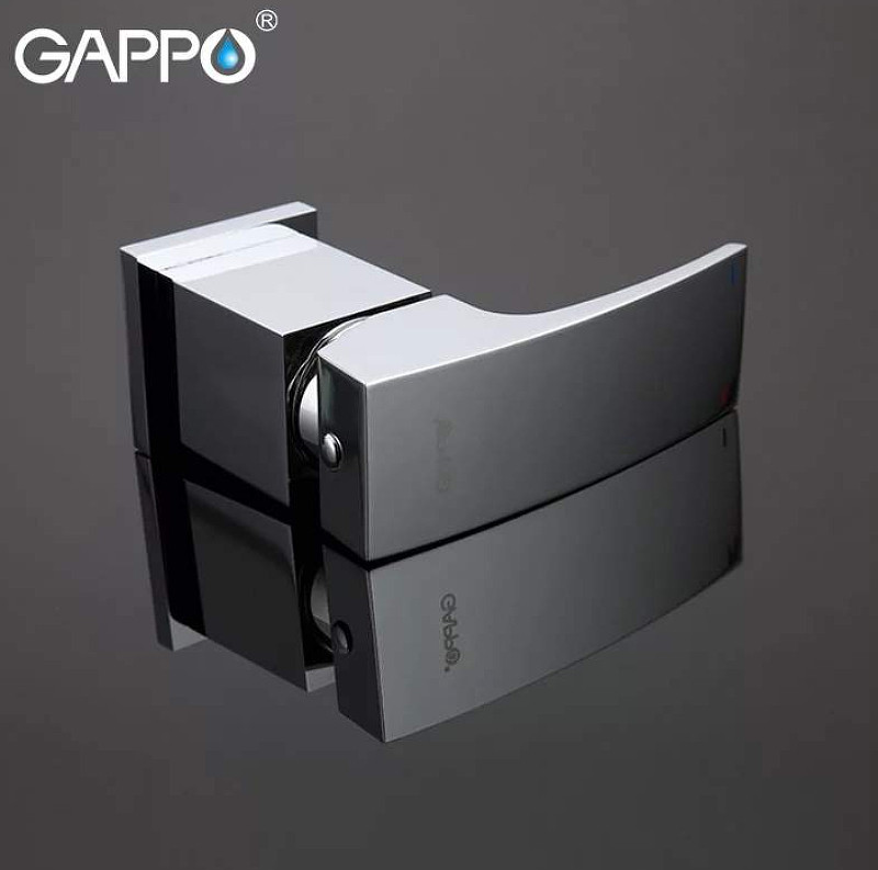 Смеситель на борт ванны Gappo G07 G1107 Хром латунь