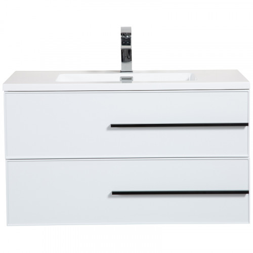 Тумба с раковиной Parly Spa Bella 70 Bella70 10142 подвесная Белая глянцевая